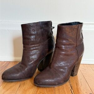 Rag & Bone Brown Leather Ankle Boots